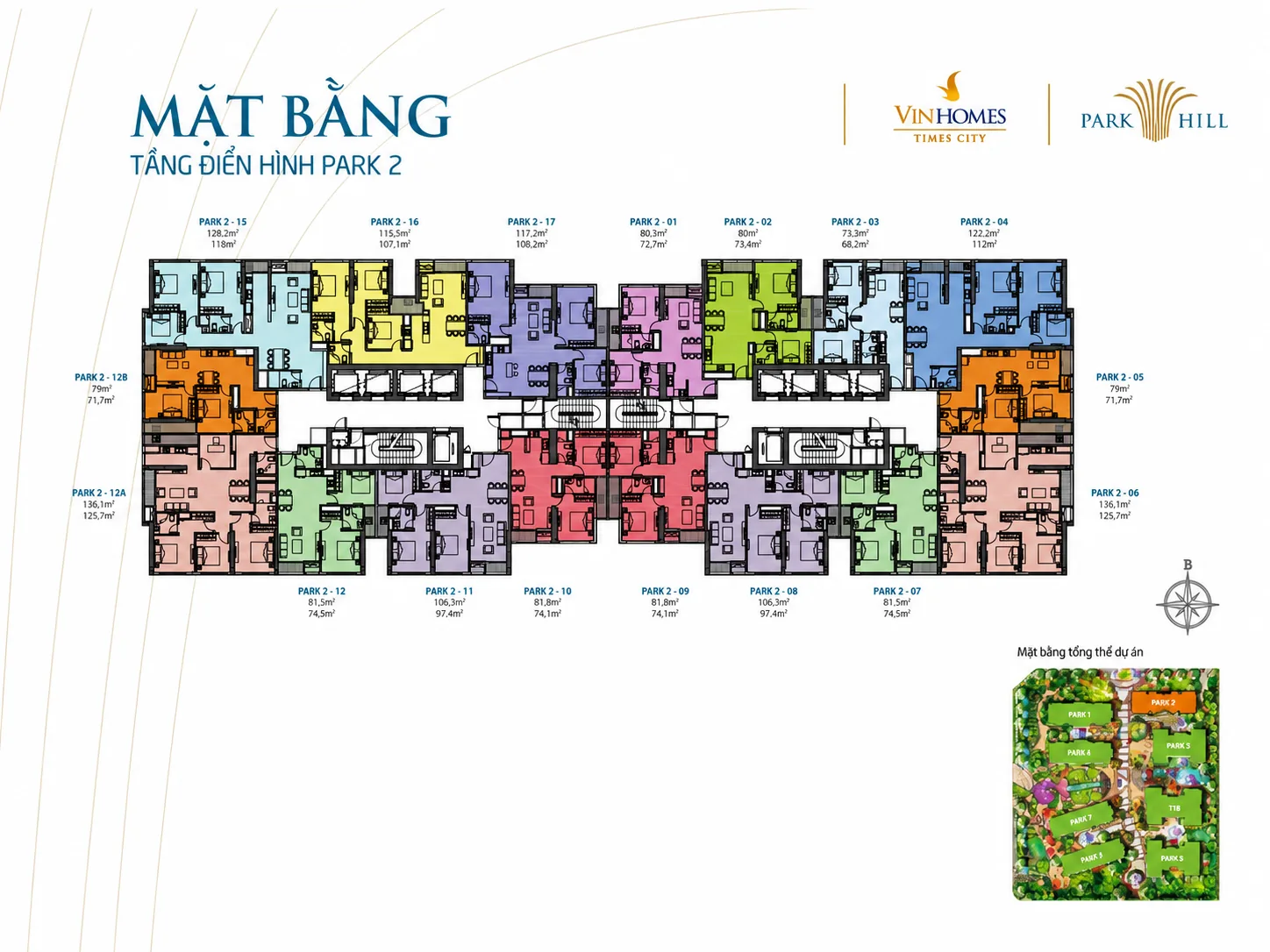 Mặt bằng Park 2 Times City