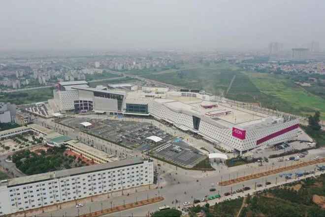 Toàn cảnh Aeon Mall Hà Đông, trung tâm thương mại liền kề Khu đô thị mới Dương Nội (nguồn: AEON Việt Nam).