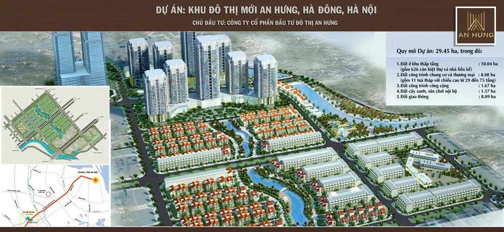 Mặt bằng tổng thể KĐT mới An Hưng