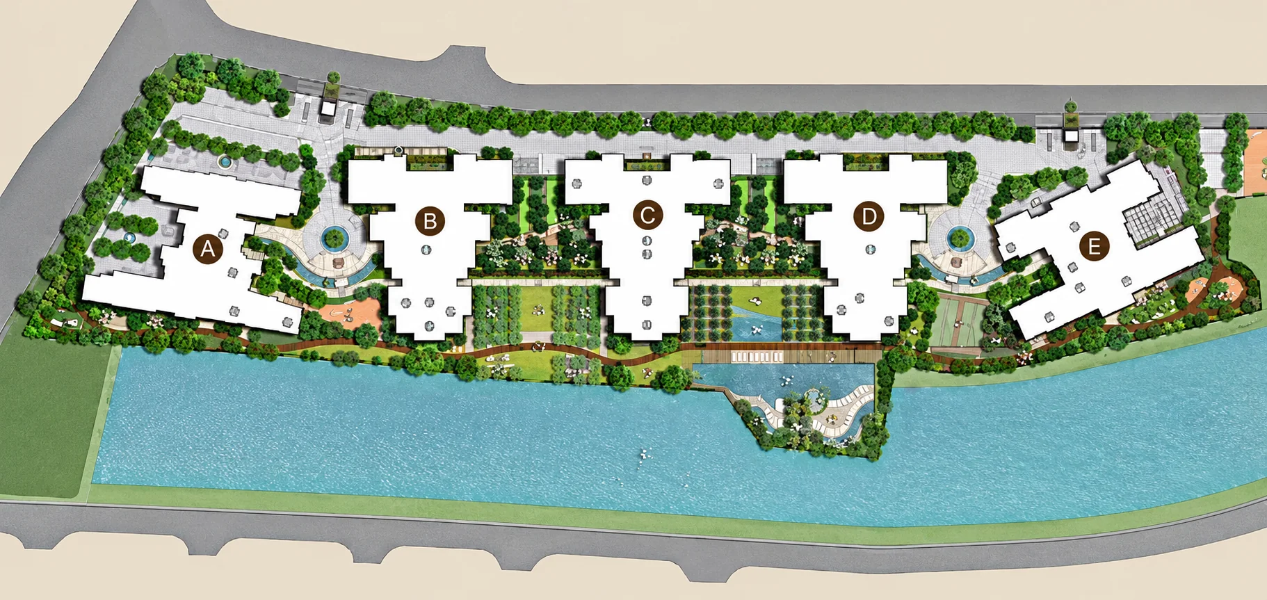 Mặt bằng tổng thể chung cư Mulberry Lane