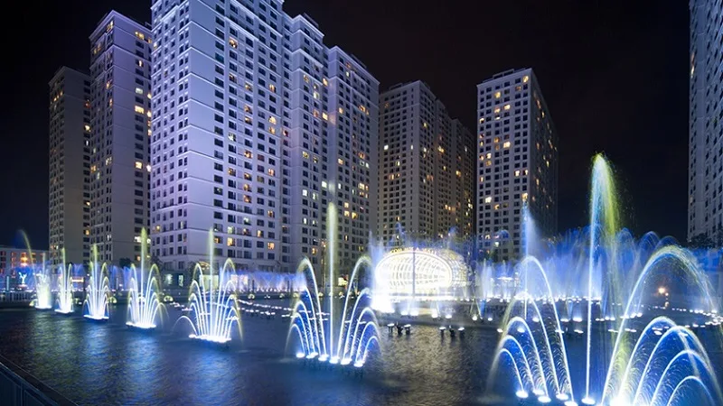 Quảng trường nhạc nước Vinhomes Times City