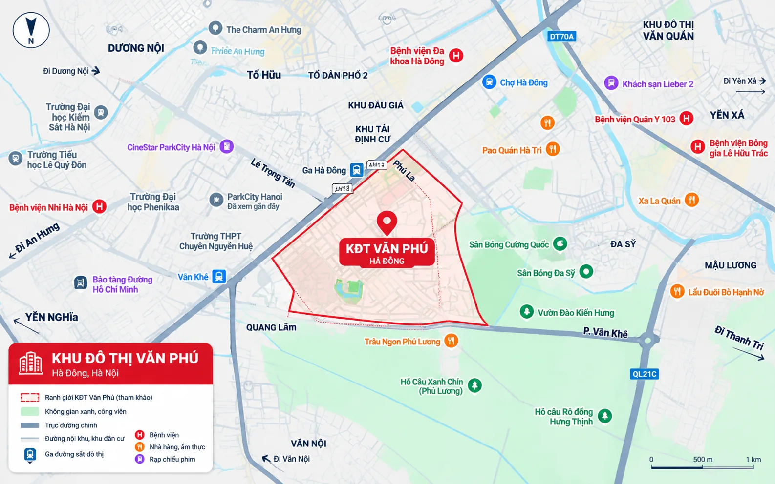 Ví trí khu đô thị mới Văn Phú